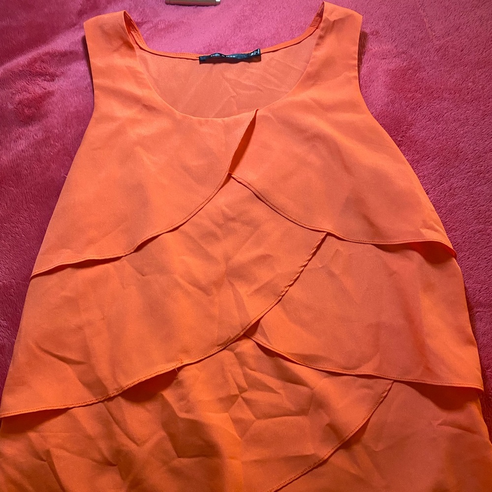 Orange dress shirt